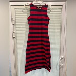 a new day Red and Navy Fitted Sheath Dress - XS